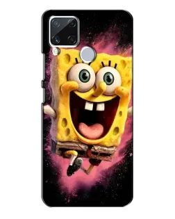 Чехол для Realme C15 с картинкой «Взрывной Спанч Боб»