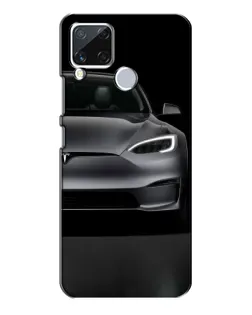 Чехол для Realme C15 с картинкой «Tesla Model S Look»