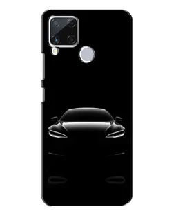 Чехол для Realme C15 с картинкой «Силуэт Tesla Night»