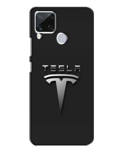 Чехол для Realme C15 с картинкой «Стальной логотип Tesla» Чехол для Realme C15 с картинкой «Стальной логотип Tesla»