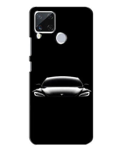 Чехол для Realme C15 с картинкой «Фары Tesla Night» Чехол для Realme C15 с картинкой «Фары Tesla Night»