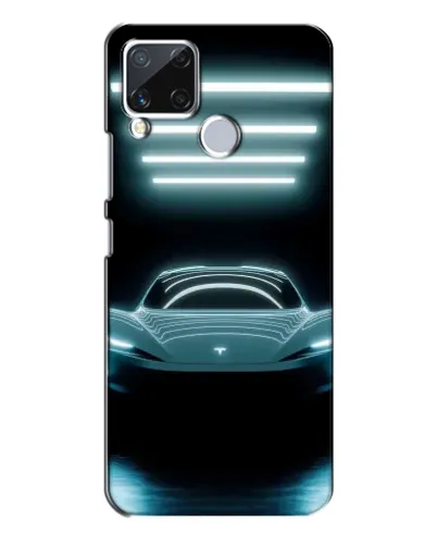 Чехол для Realme C15 с картинкой «Tesla в неоне» Чехол для Realme C15 с картинкой «Tesla в неоне»