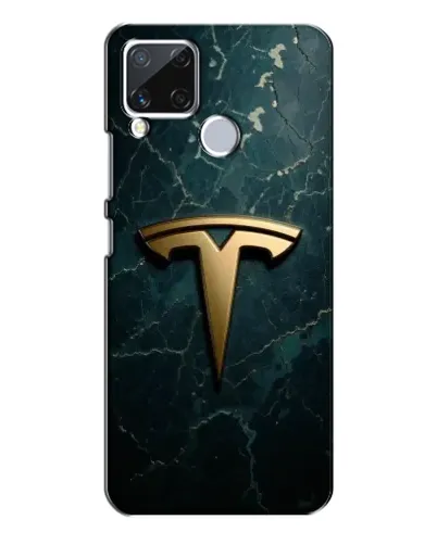 Чехол для Realme C15 с картинкой «Мраморная Tesla Gold» Чехол для Realme C15 с картинкой «Мраморная Tesla Gold»