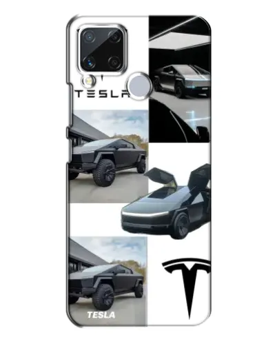 Чехол для Realme C15 с картинкой «Коллаж Cybertruck Tesla» Чехол для Realme C15 с картинкой «Коллаж Cybertruck Tesla»