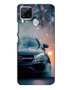 Чехол для Realme C15 с картинкой «Mercedes — ночной город»