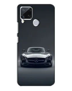 Чехол для Realme C15 с картинкой «Mercedes на черном»