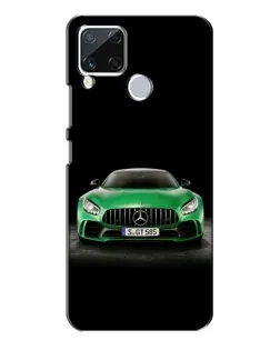 Чохол для Realme C15 з картинкою «Mercedes — неоновий лого»