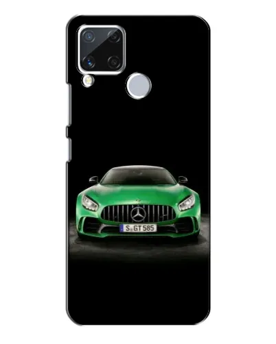 Чохол для Realme C15 з картинкою «Mercedes — неоновий лого» Чохол для Realme C15 з картинкою «Mercedes — неоновий лого»