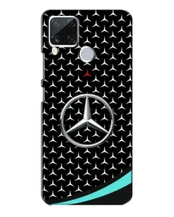 Чохол для Realme C15 з картинкою «Mercedes — бірюзовий акцент»