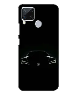 Чехол для Realme C15 с картинкой «Mercedes — силуэт авто»