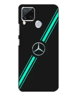 Чехол для Realme C15 с картинкой «Спортивные линии Mercedes»