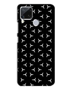 Чехол для Realme C15 с картинкой «Mercedes паттерн звезд»