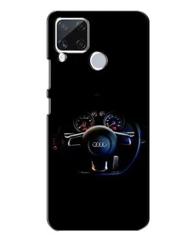 Чехол для Realme C15 с картинкой «Салон Audi — руль» Чехол для Realme C15 с картинкой «Салон Audi — руль»