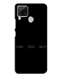 Чехол для Realme C15 с картинкой «Audi — световой подпись»