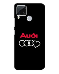 Чехол для Realme C15 с картинкой «Логотип Audi Heart»
