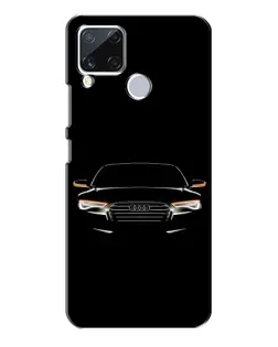 Чехол для Realme C15 с картинкой «Audi — ночной контур»