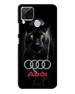 Чехол для Realme C15 с картинкой «Пантера и Audi»
