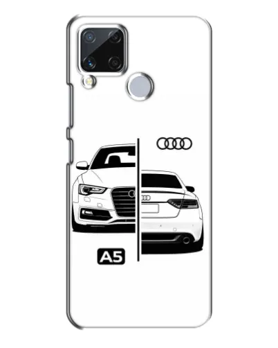 Чехол для Realme C15 с картинкой «Audi — контрастный дизайн» Чехол для Realme C15 с картинкой «Audi — контрастный дизайн»