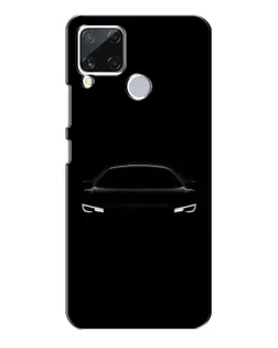 Чехол для Realme C15 с картинкой «Взгляд Audi в темноте»