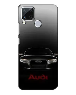 Чехол для Realme C15 с картинкой «Audi — градиентный контур»