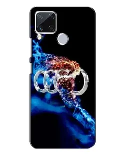 Чехол для Realme C15 с картинкой «Энергия лого Audi»
