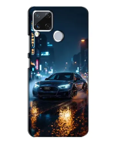 Чехол для Realme C15 с картинкой «Ночной город и Audi» Чехол для Realme C15 с картинкой «Ночной город и Audi»