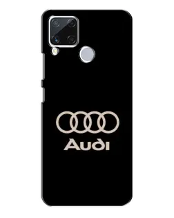 Чехол для Realme C15 с картинкой «Audi — золотой логотип»