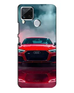 Чехол для Realme C15 с картинкой «Audi RS — красный стиль»