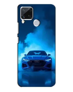 Чехол для Realme C15 с картинкой «Audi — голубая энергия»