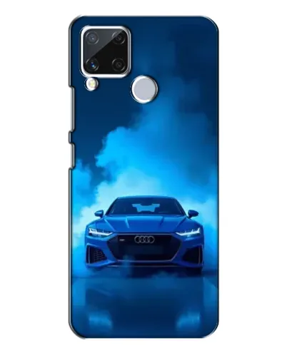Чехол для Realme C15 с картинкой «Audi — голубая энергия» Чехол для Realme C15 с картинкой «Audi — голубая энергия»