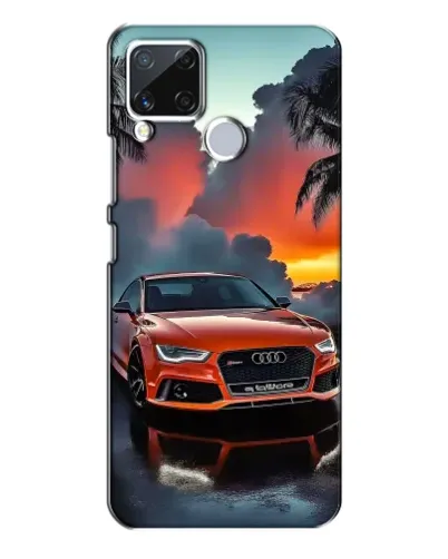 Чехол для Realme C15 с картинкой «Audi — закат» Чехол для Realme C15 с картинкой «Audi — закат»
