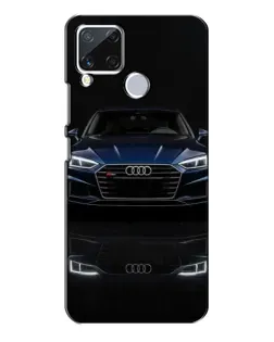 Чехол для Realme C15 с картинкой «Audi — ночное отражение»