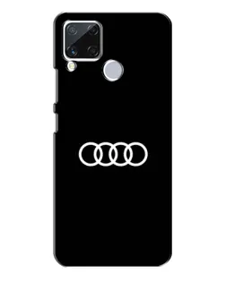 Чехол для Realme C15 с картинкой «Audi White Logo»