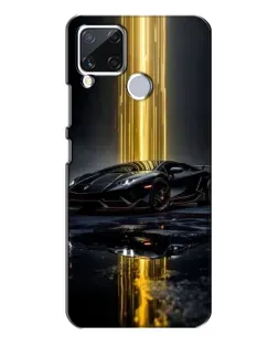 Чехол для Realme C15 с картинкой «Ночной Lamborghini драйв»