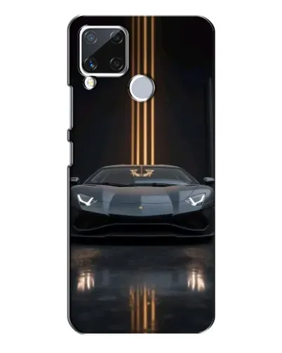 Чехол для Realme C15 с картинкой «Lamborghini золотые линии» Чехол для Realme C15 с картинкой «Lamborghini золотые линии»