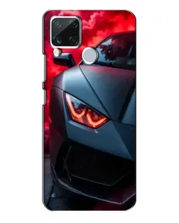 Чехол для Realme C15 с картинкой «Lamborghini красное сияние»
