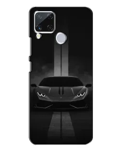 Чехол для Realme C15 с картинкой «Lamborghini симметрия дорог»