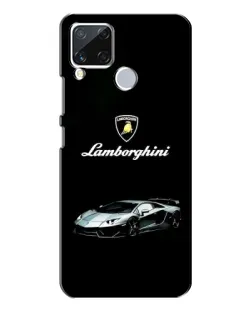 Чехол для Realme C15 с картинкой «Логотип Lamborghini классика»