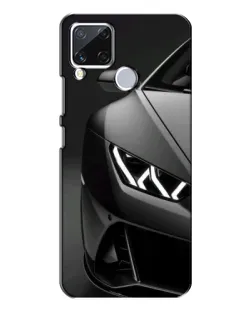 Чехол для Realme C15 с картинкой «Lamborghini фары детализация»