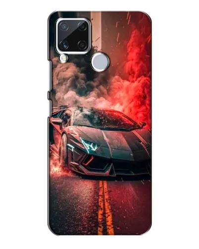 Чехол для Realme C15 с картинкой «Lamborghini красный дым» Чехол для Realme C15 с картинкой «Lamborghini красный дым»