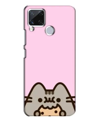 Чехол для Realme C15 с картинкой «Pusheen и печенье» Чехол для Realme C15 с картинкой «Pusheen и печенье»