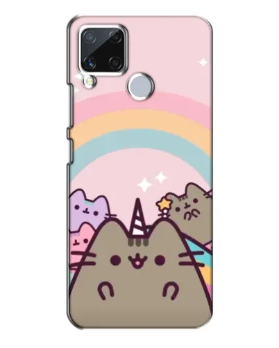 Чехол для Realme C15 с картинкой «Единорог Pusheen» Чехол для Realme C15 с картинкой «Единорог Pusheen»