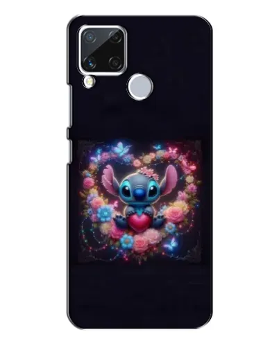 Чохол для Realme C15 з картинкою «Stitch у квітах» Чохол для Realme C15 з картинкою «Stitch у квітах»