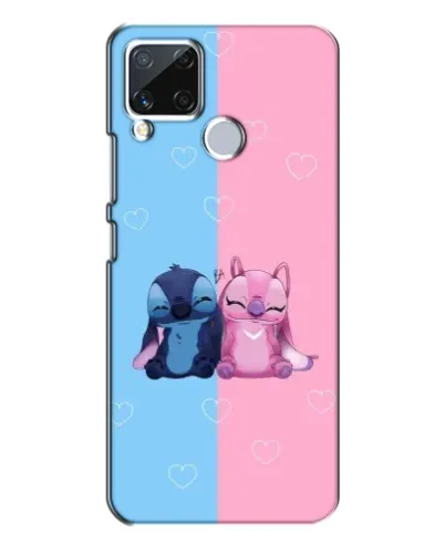 Чохол для Realme C15 з картинкою «Stitch та Angel Love» Чохол для Realme C15 з картинкою «Stitch та Angel Love»