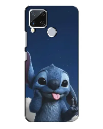 Чехол для Realme C15 с картинкой «Стич в облаках»