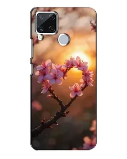Чохол для Realme C15 з картинкою «Рожевий цвіт сердечко на тлі заходу» Чохол для Realme C15 з картинкою «Рожевий цвіт сердечко на тлі заходу»
