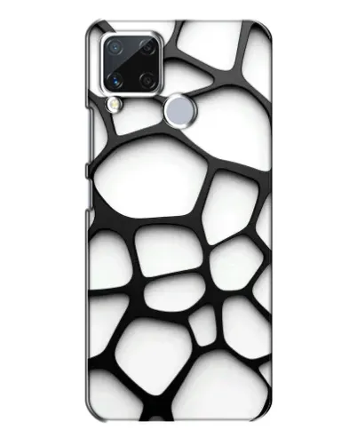 Чехол для Realme C15 с картинкой «Белая объемная сетка» Чехол для Realme C15 с картинкой «Белая объемная сетка»