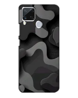 Чохол для Realme C15 з картинкою «Темний абстрактний камуфляж» Чохол для Realme C15 з картинкою «Темний абстрактний камуфляж»