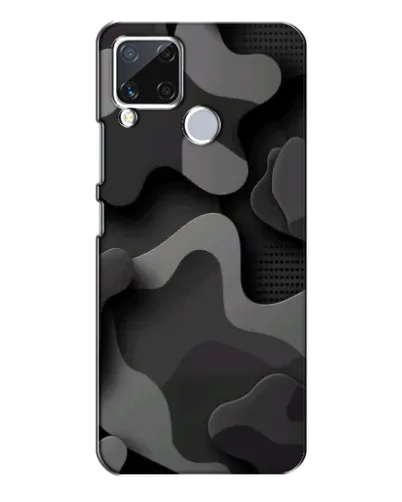 Чехол для Realme C15 с картинкой «Темный абстрактный камуфляж» Чехол для Realme C15 с картинкой «Темный абстрактный камуфляж»