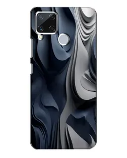 Чохол для Realme C15 з картинкою «Об'ємні сині складки» Чохол для Realme C15 з картинкою «Об'ємні сині складки»